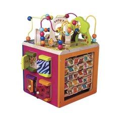 Развивающая деревянная игрушка - Зоо-куб, BX1004X, 12-36 мес