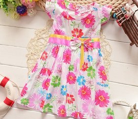 Платье детское летняя с цветочками CHB-4012, CHB-4012, 100 см, 3 года