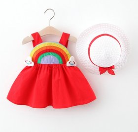 Комлект сукня+капелюшок Веселка CHB-4284, CHB-4284, 85 см, 12-18 міс