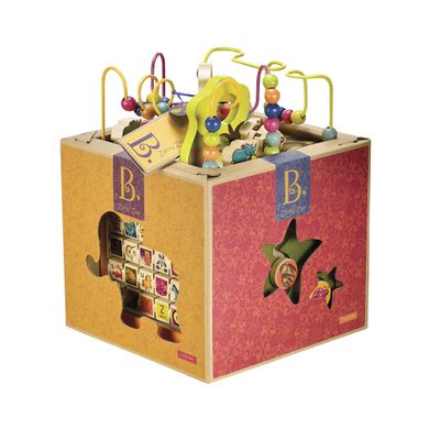 Розвиваюча дерев'яна іграшка - Зоо-куб, Battat, BX1004X, 12-36 міс