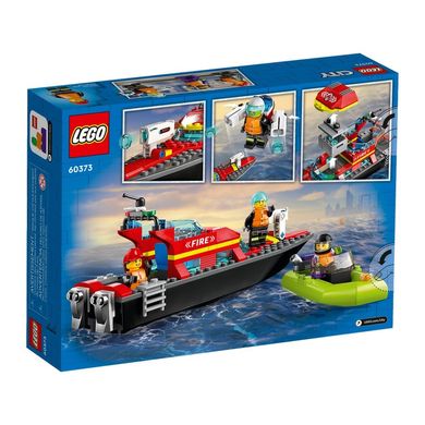 Конструктор LEGO Човен пожежної бригади, 60373, 5-12 років