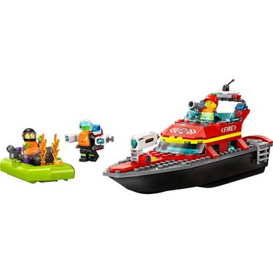 Конструктор LEGO Лодка пожарной бригады, 60373, 5-12 лет