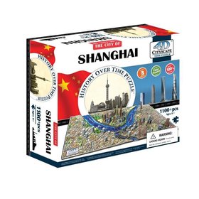Объемный пазл "Шанхай, Китай", 1100 элементов 4D Cityscape, 40040