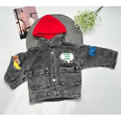 Куртка джинсовая с капюшоном CHB-10542, 120 см, 7 лет (122 см)