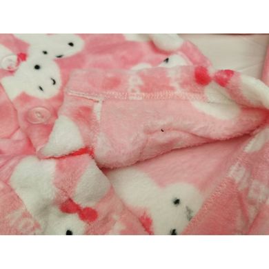 Тепла піжама для дівчинки Зайчики, CHB-1891, 100 см, 3 роки (98 см)