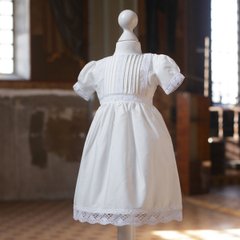Платье для девочки на крестины Ретро ANGELSKY, AN1502, 0-3 мес (56 см), 0-3 мес (50-62 см)